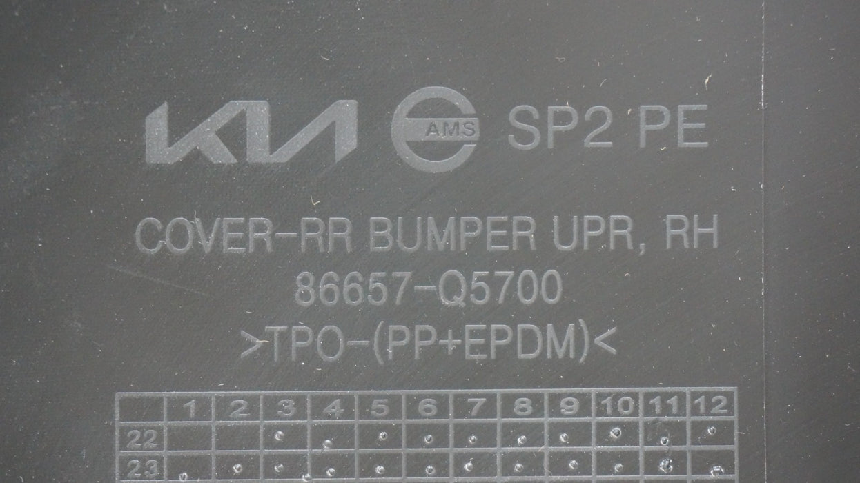 2024-2025 KIA SELTOS REAR RIGHT BUMPER END CAP PANEL OEM 86657-Q5700