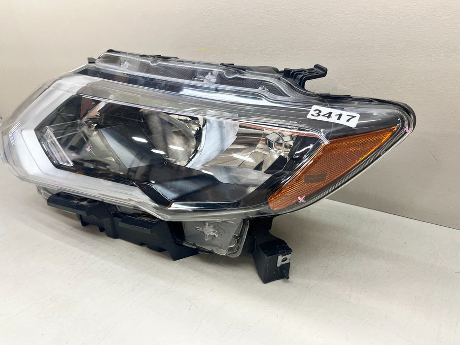 2017-2020 NISSAN ROGUE HALOGEN LEFT DRIVER HEADLIGHT OEM