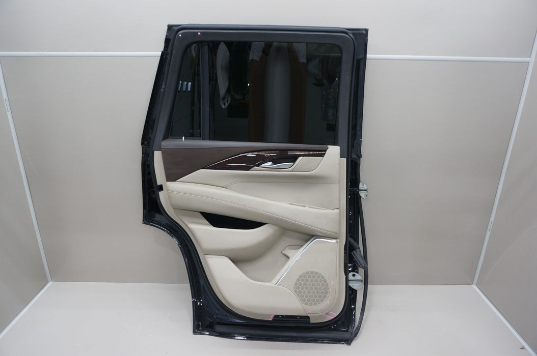 2015-2020 CADILLAC ESCALADE REAR LEFT DRIVERS SIDE DOOR PANEL W/ INNER TRIM OEM