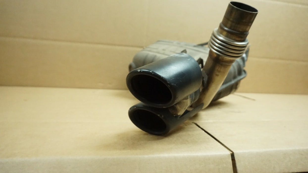 2005-2008 PORSCHE 911 3.8L LEFT DRIVER SIDE EXHAUST MUFFLER WITH TIPS OEM