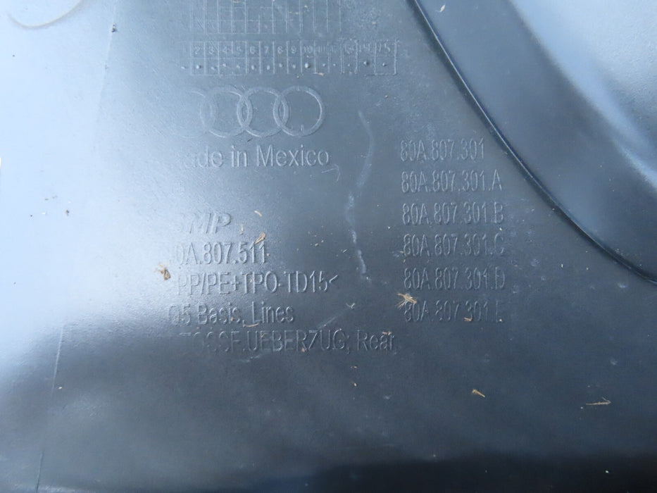 2018-2020 AUDI Q5 PREMIUM PRESTIGE SUV REAR BUMPER COVER PANEL OEM 80A807511