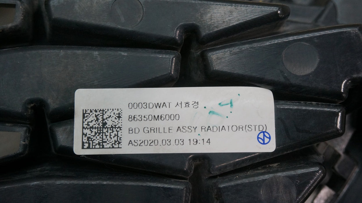 2019-2021 KIA FORTE SEDAN FRONT BUMPER RADIATOR GRILLE GRILL OEM 86350-M6000