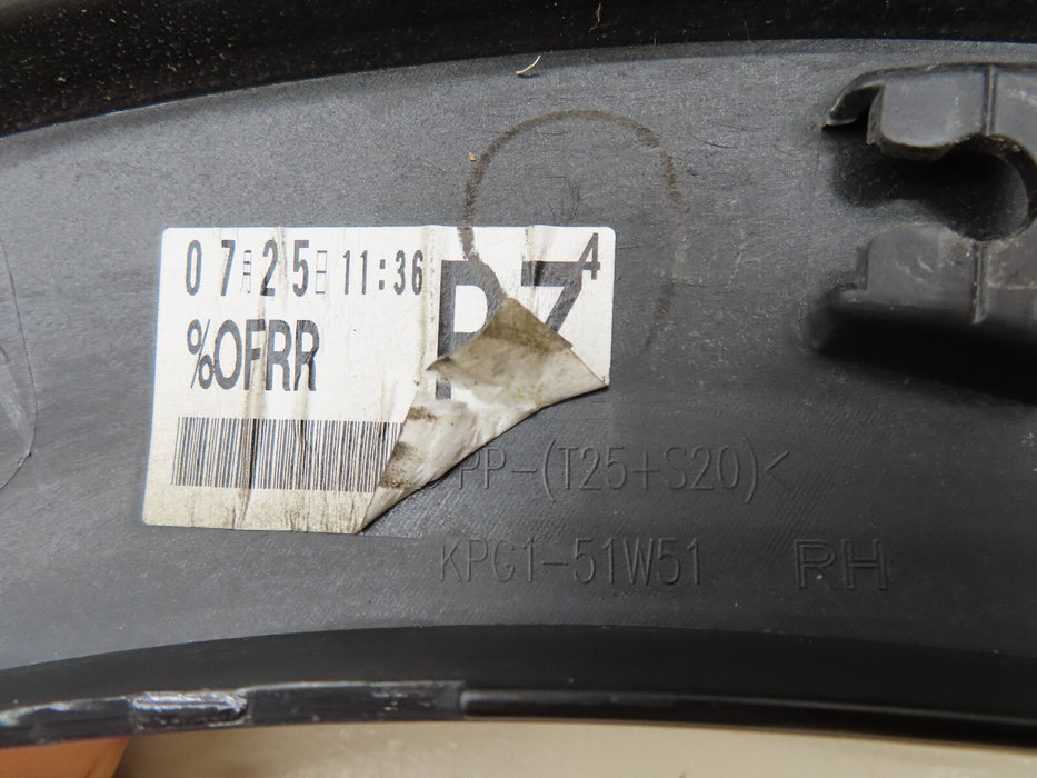 2017-2021 MAZDA CX-5 REAR RIGHT PASSENGER WHEEL ARCH FENDER FLARE OEM KPG1-51W51