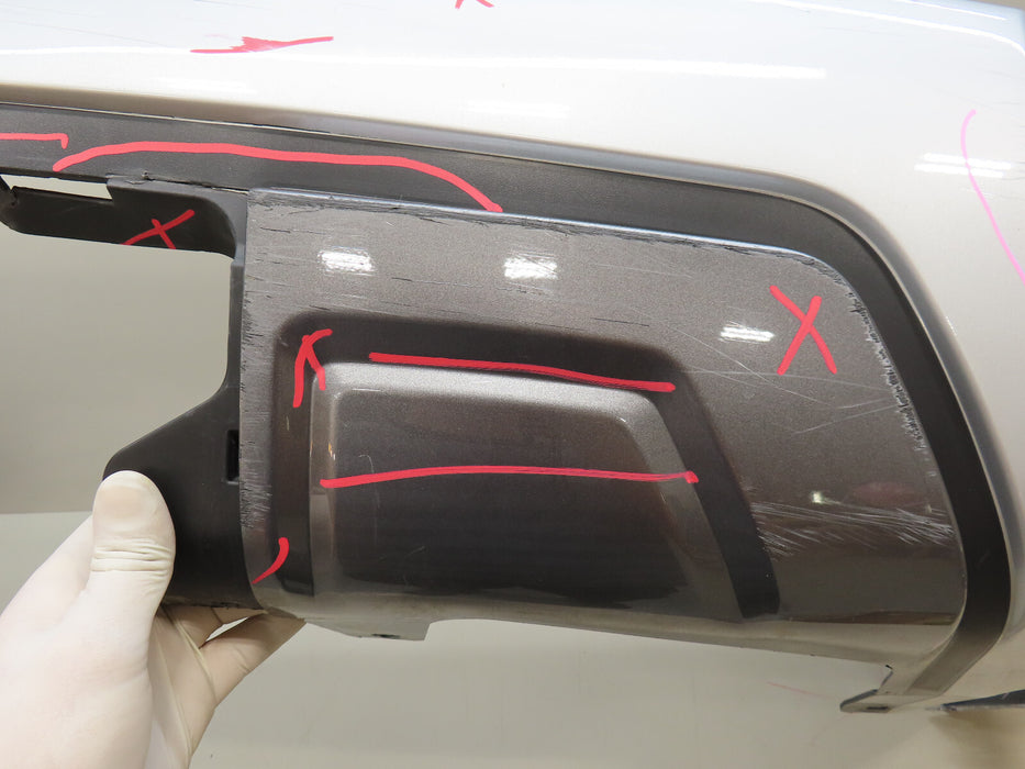 2017-2018 NISSAN ARMADA REAR BUMPER COVERW/SENSOR HOLES  OEM 85022 5ZW0H