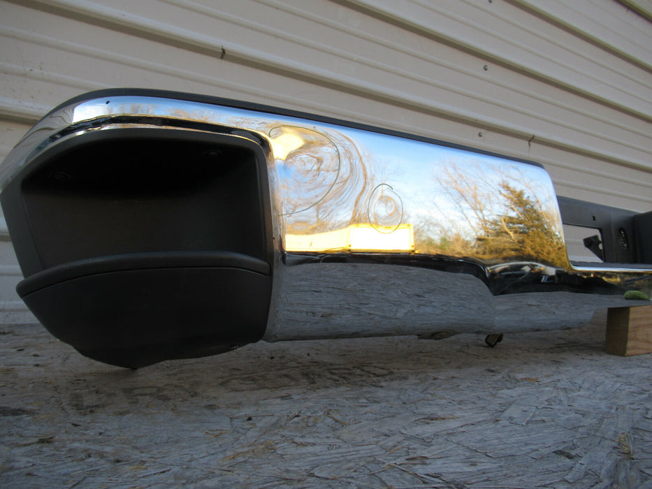 15 16 17 18 19 CHEVROLET CHEVY SIERRA SILVERADO REAR METAL BUMPER OEM
