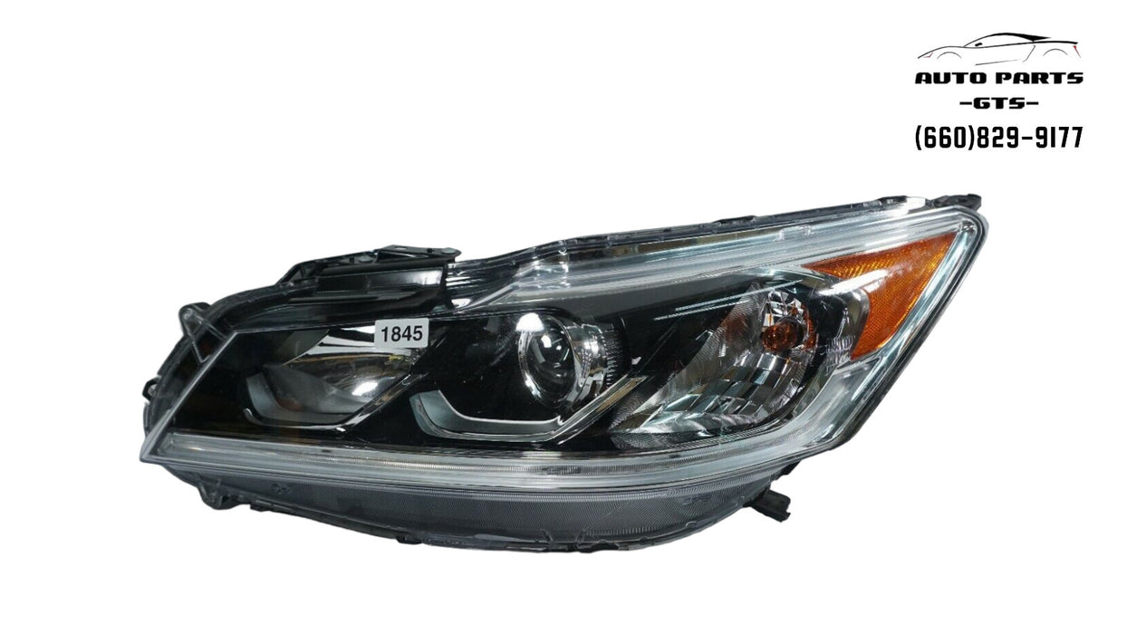 2016-2017 HONDA ACCORD FRONT LEFT DRIVER SDIE HEADLIGHT HALOGEN LAMP OEM 16 17