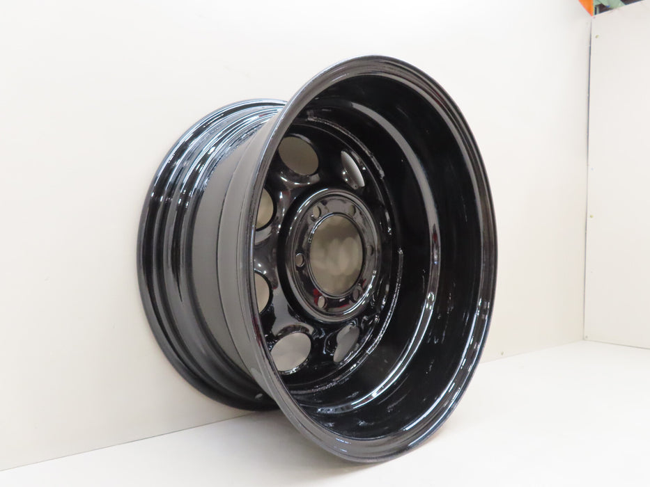 CRAGAR WHEEL SOFT 8 STEEL BLACK 17"x 8" 6 x 5.5" BOLT CIRCLE 4.5" BACKSPACE (P)