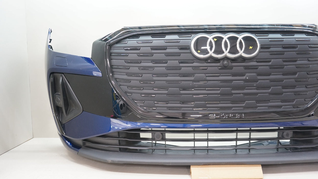 2022-2024 AUDI Q4 E-TRON FRONT COMPLETE BUMPER COVER W PARKS ASSIST OEM
