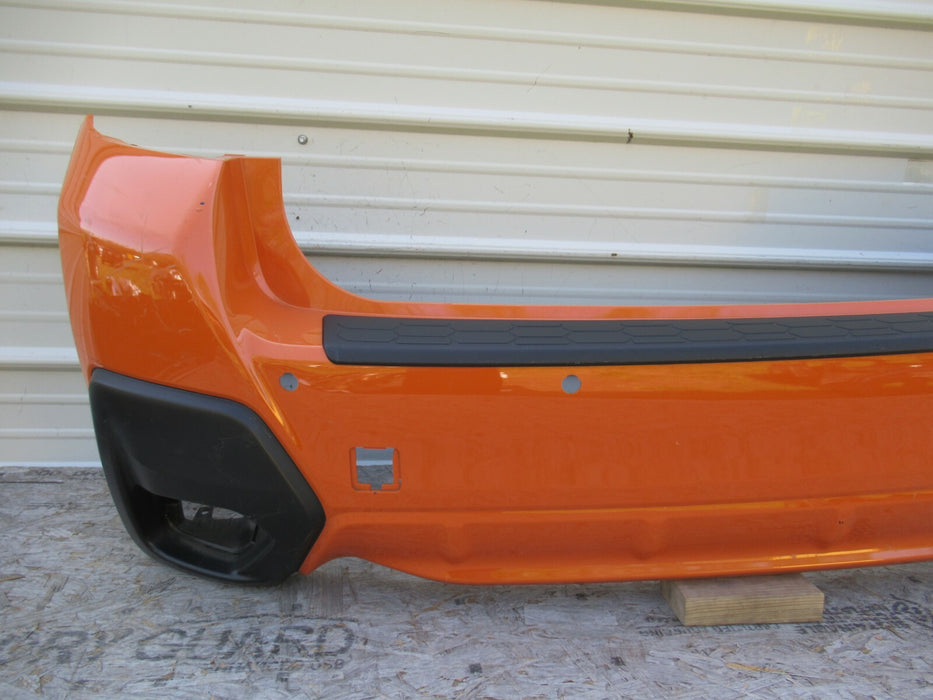 2018 2019 SUBARU CROSSTRACK REAR BUMPER COVER PLASTIC ORANGE W/O SENSORS OEM