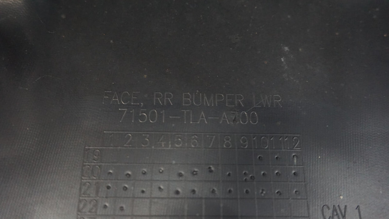 2020-2021 HONDA CR-V SUV REAR LOWER BUMPER COVER PANEL OEM 71501-TLA-A700
