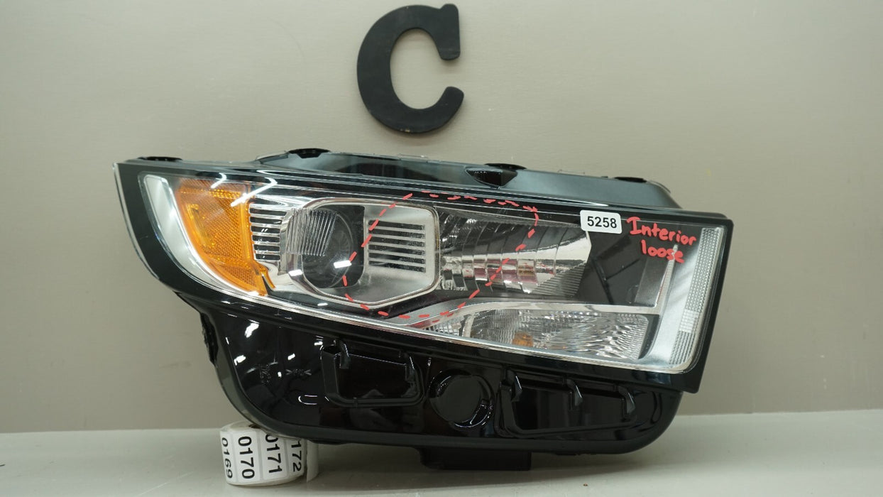 2015-2018 FORD EDGE FRONT RIGHT PASSENGERS SIDE HALOGEN HEADLIGHT OEM
