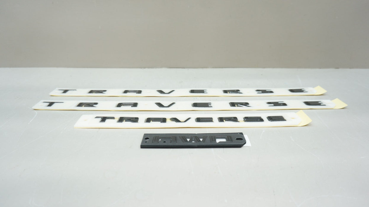 2024-2026 CHEVROLET TRAVERSE AWD BLACK EMBLEM KIT OEM *NEW* 26600324