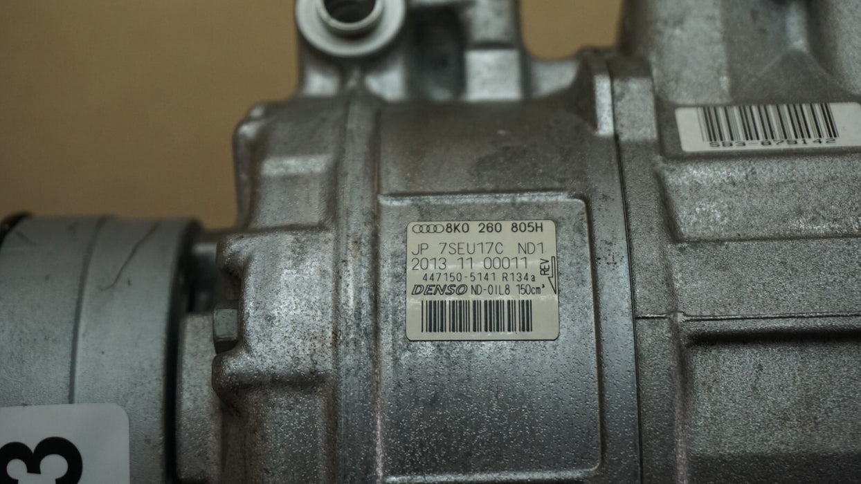 2013-2016 AUDI S5 V8 RS5 8T RS4 B8 AC COMPRESSOR 8K0260805H OEM 13 14 15 16