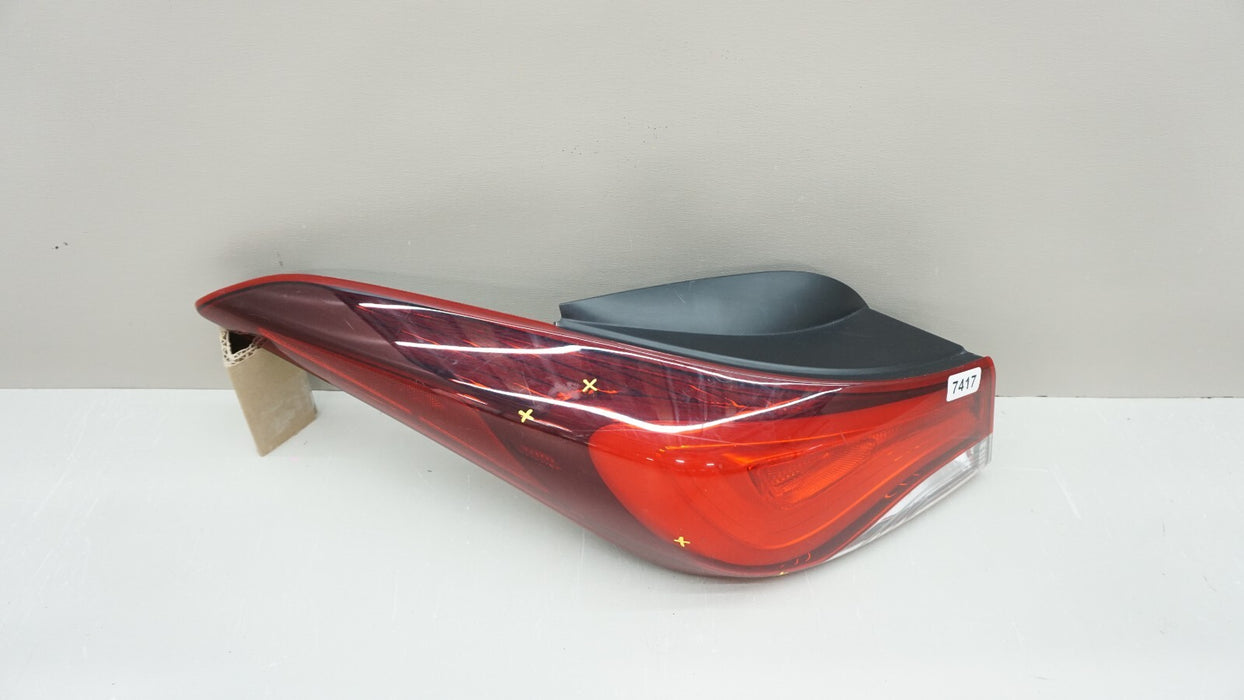 2014-2016 HYUNDAI ELANTRA REAR LH LEFT DRIVER SIDE OUTER TAIL LIGHT OEM