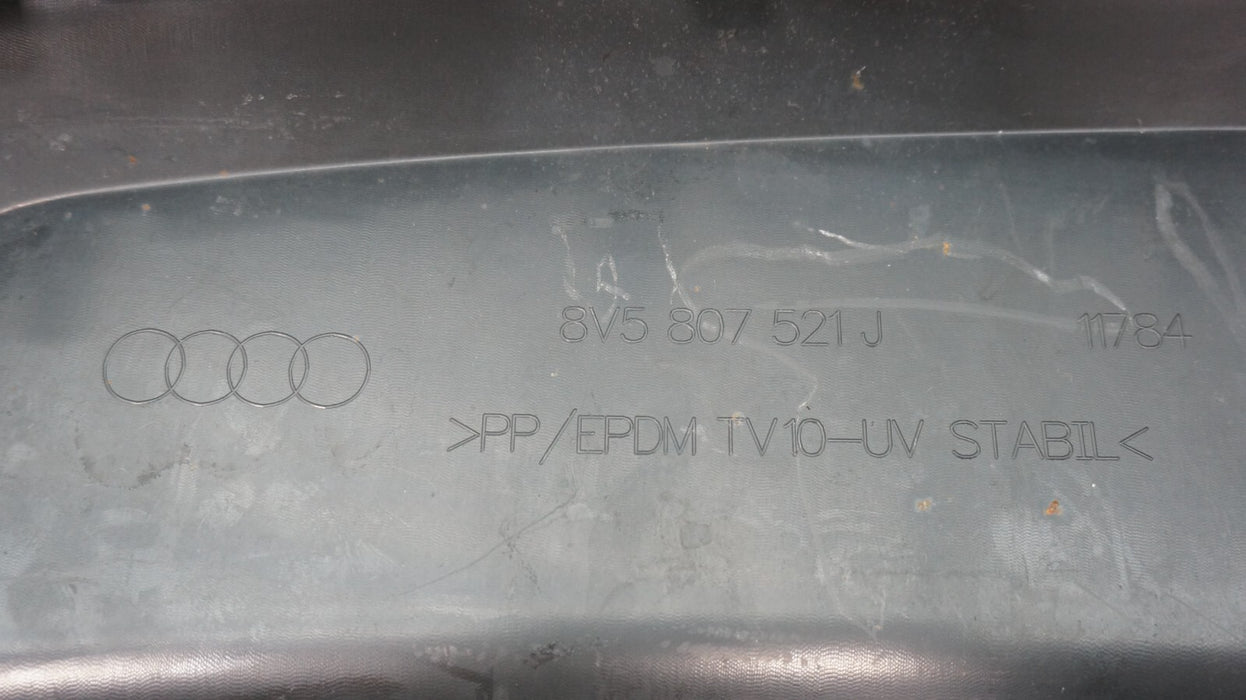 2015-2016 AUDI A3 REAR LOWER BUMPER COVER VALANCE PANEL OEM 8V5807521J