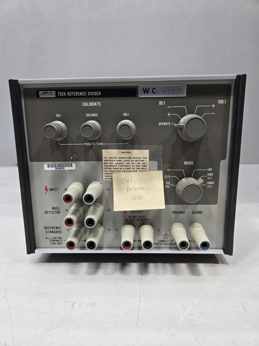 Fluke 752A Reference Divider.