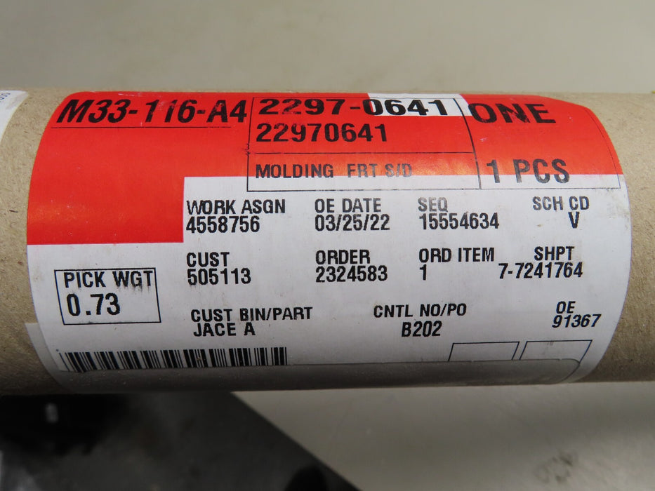 2013-2022 CADILLAC ATS CT4 FRONT LEFT DOOR WINDOW BELT MOLDING OEM 22970641