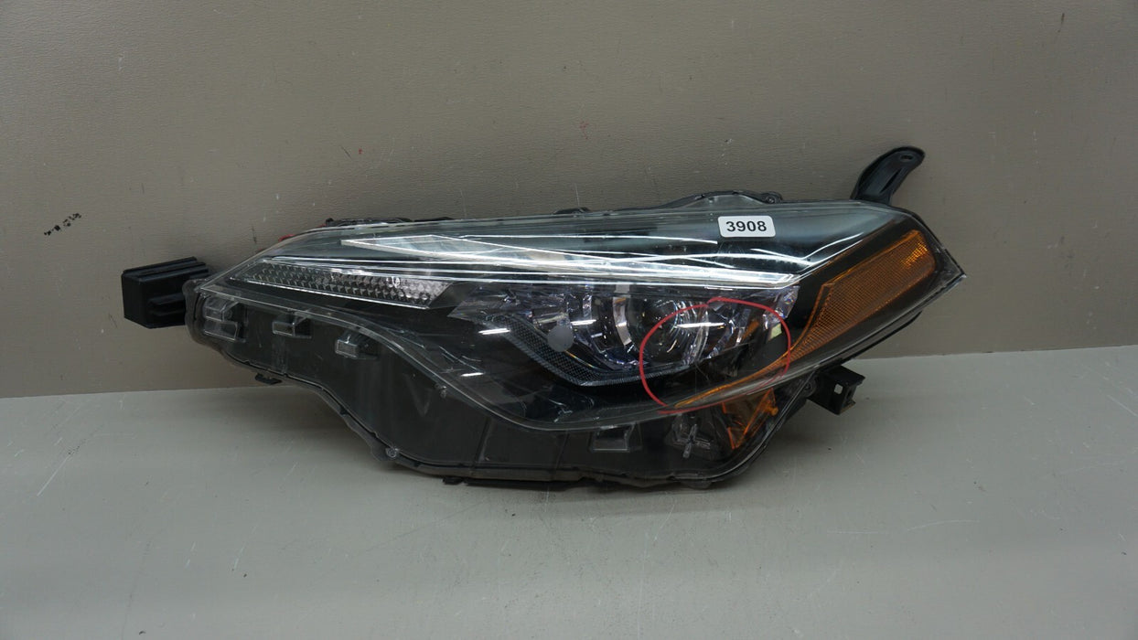 2017-2019 TOYOTA COROLLA FRONT LH LEFT DRIVER SIDE HEADLIGHT OEM