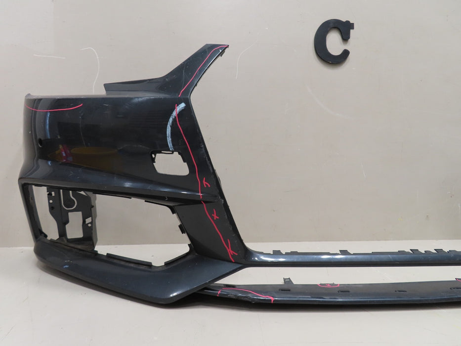 2017-2019 AUDI A4 4DR SEDAN S-LINE FRONT BUMPER COVER PANEL OEM 8W0807437F