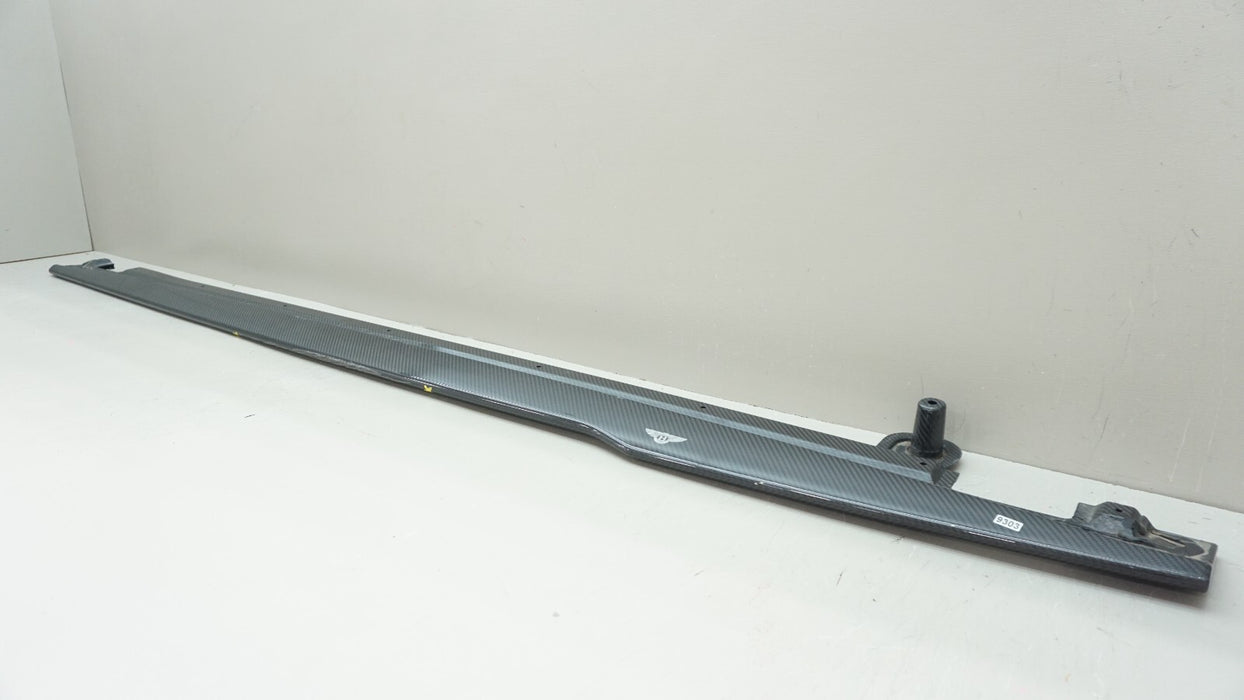 2018+ BENTLEY GT CARBON FIBER LEFT DRIVER SIDE SILL TRIM SKIRT 3SD071995