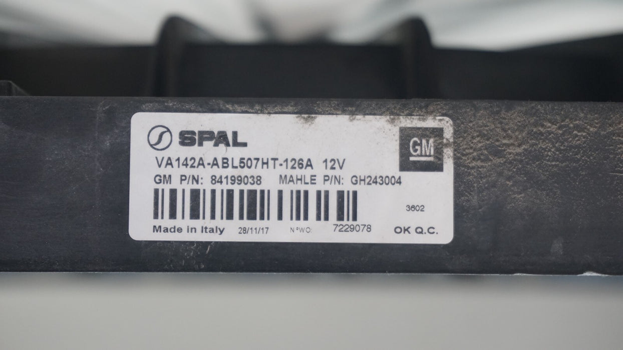 2018-2020 CHEVROLET TRAVERSE RADIATOR COOLING FAN MOTOR OEM 84199038