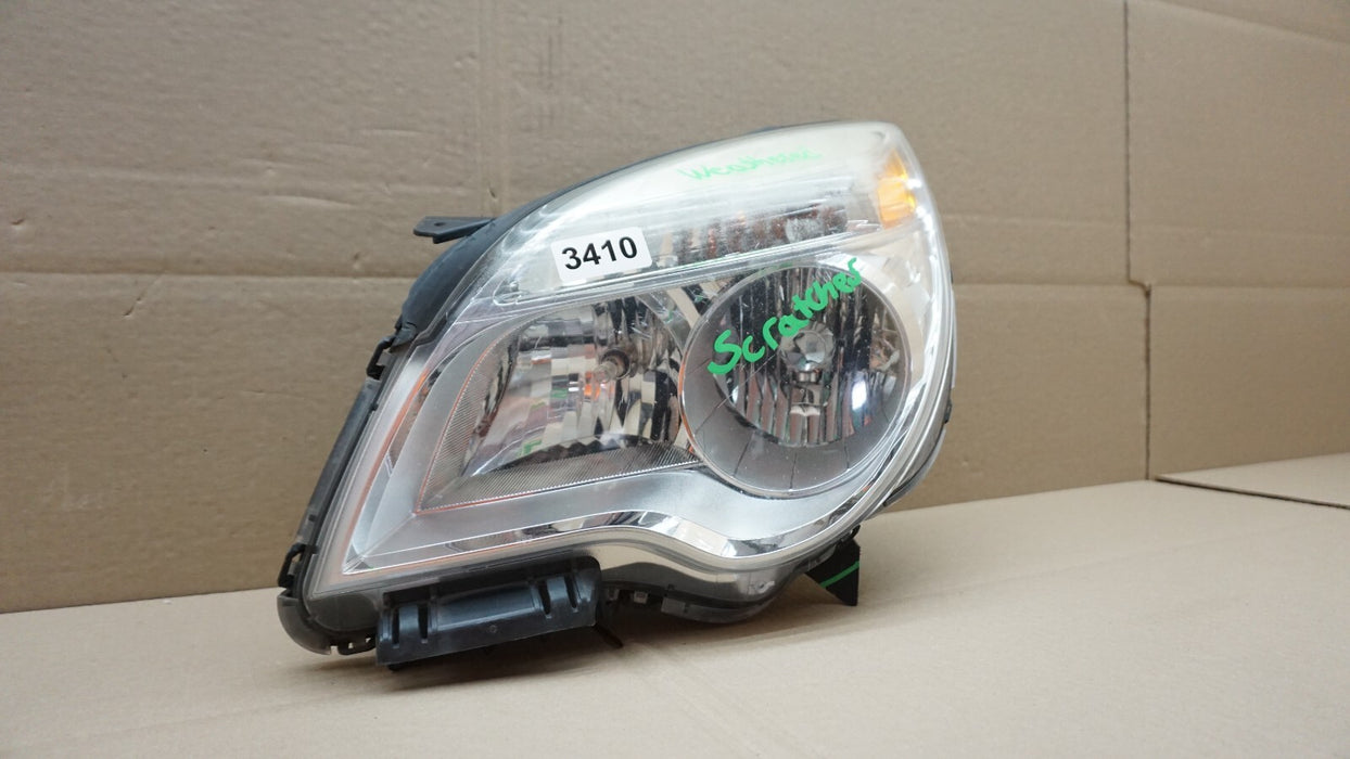 2010-2015 CHEVROLET EQUINOX FRONT LEFT DRIVERS SIDE HEADLIGHT HALOGEN OEM