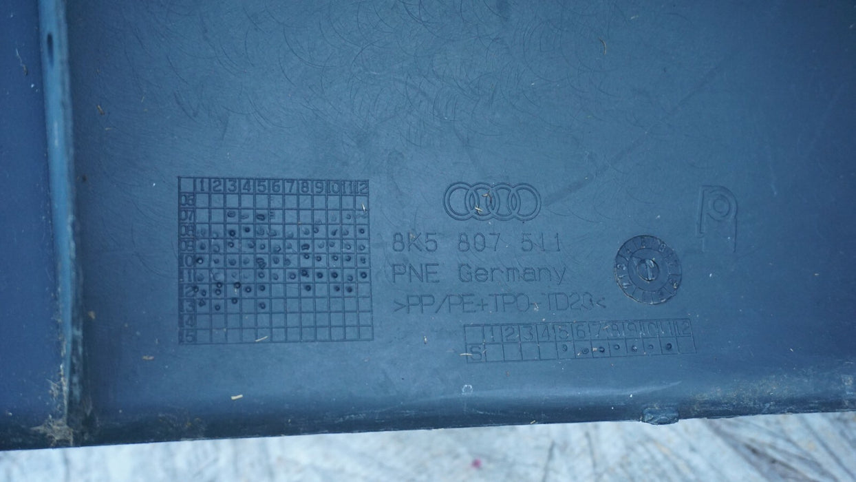 2009-2012 AUDI A4 REAR BUMPER COVER PANEL PLASTIC ORIGINAL 8K5807511 OEM