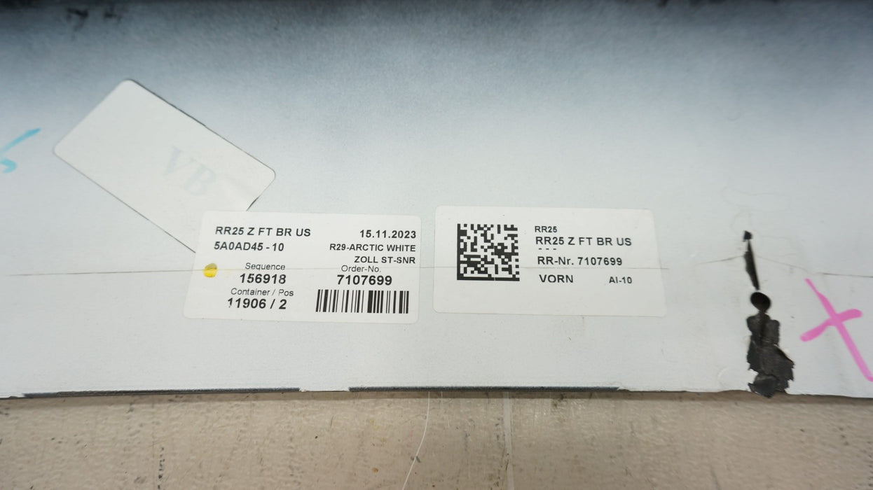 2024-2026 ROLLS ROYCE SPECTRE FRONT BUMPER COVER OEM 5111 5A0A542 ARCTIC WHITE