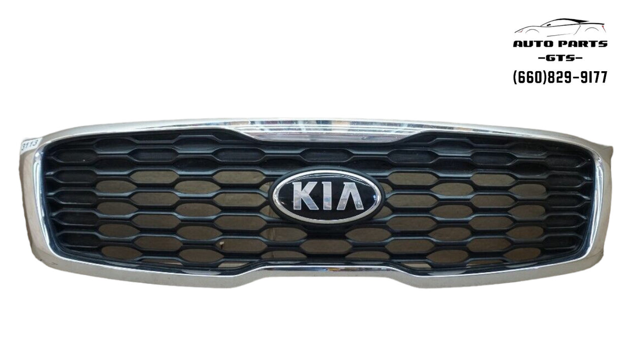 2019-2020 KIA SORENTO FRONT BUMPER UPPER RADIATOR GRILLE GRILL W/ EMBLEM OEM