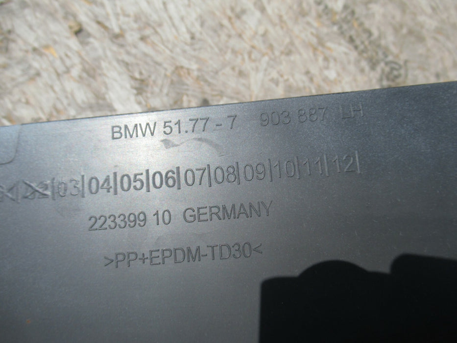 2013-2016 BMW 550I F10 LEFT DRIVER SIDE LOWER SKIRT ROCKER MOLDING TRIM OEM