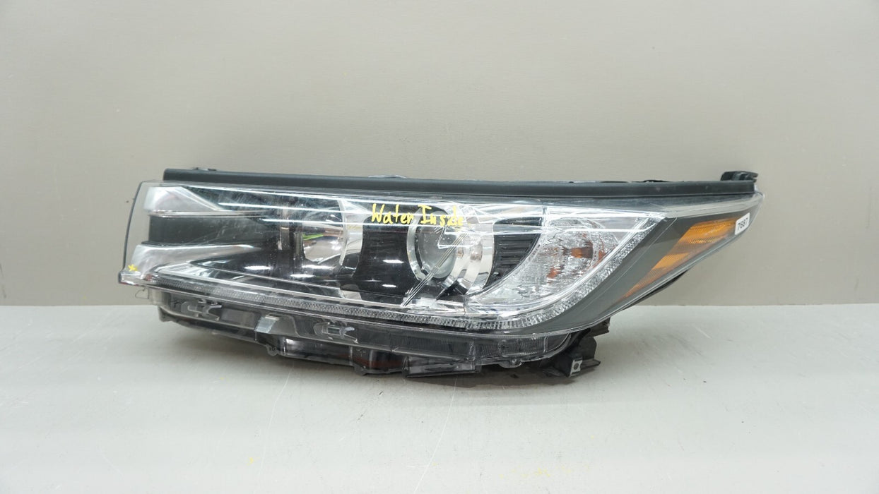 2017-2019 TOYOTA HIGHLANDER FRONT LH LEFT DRIVER SIDE HALOGEN HEADLIGHT OEM