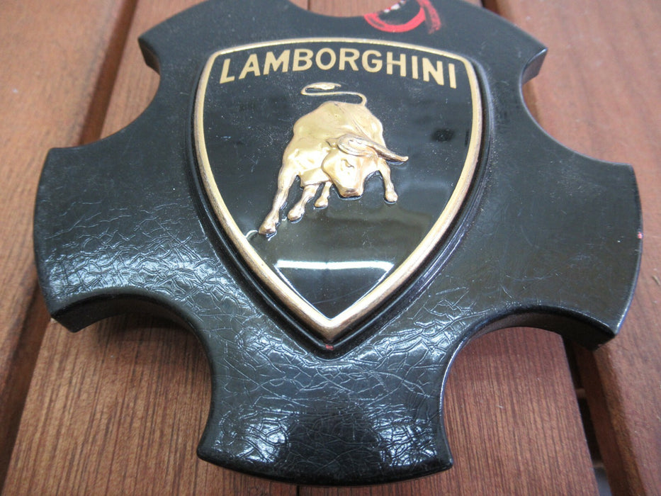 2012-2014 LAMBORGHINI GALLARDO COUPE SPAYDER WHEEL RIM CENTER HUB CAP BLACK OEM