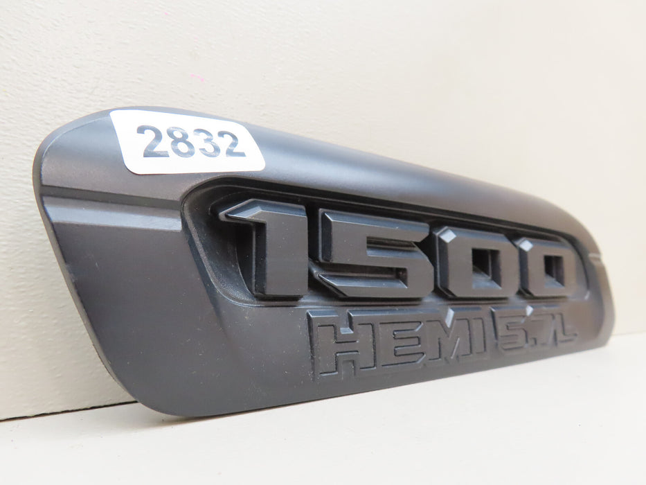 2019-20 RAM 1500 DT LEFT HOOD BEZEL BLACK HEMI 5.7 OEM 61698 877AA
