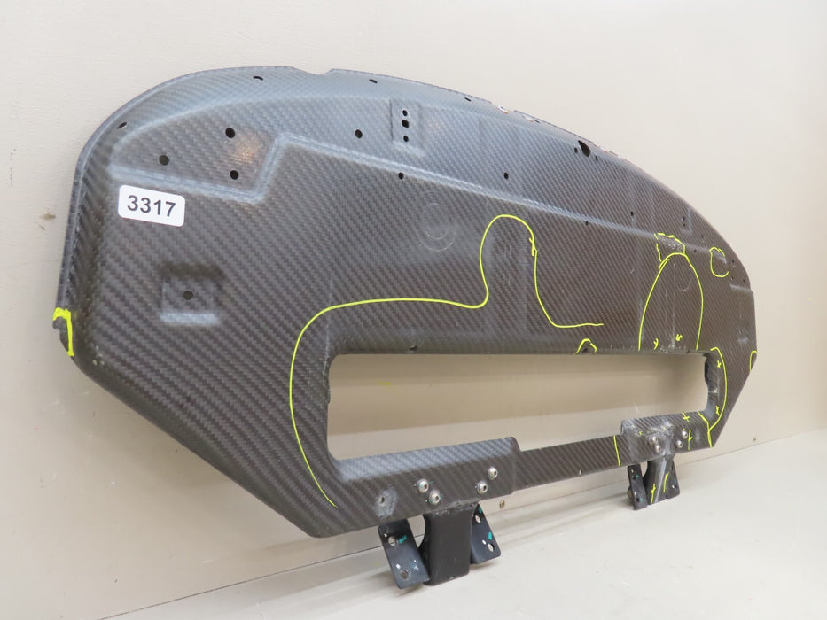 2018-2020 MERCEDES AMG GT R LOWER ENGINE CARBON FIBER SHIELD COVER OEM 008098