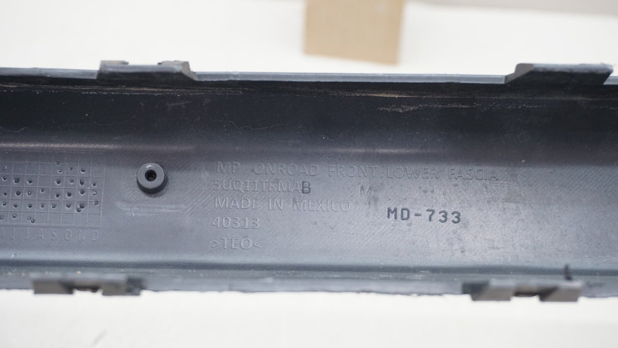 2017-2021 JEEP COMPASS ALTITUDE LATITUDE FRONT LOWER BUMPER COVER OEM 5UQ11TRMAB