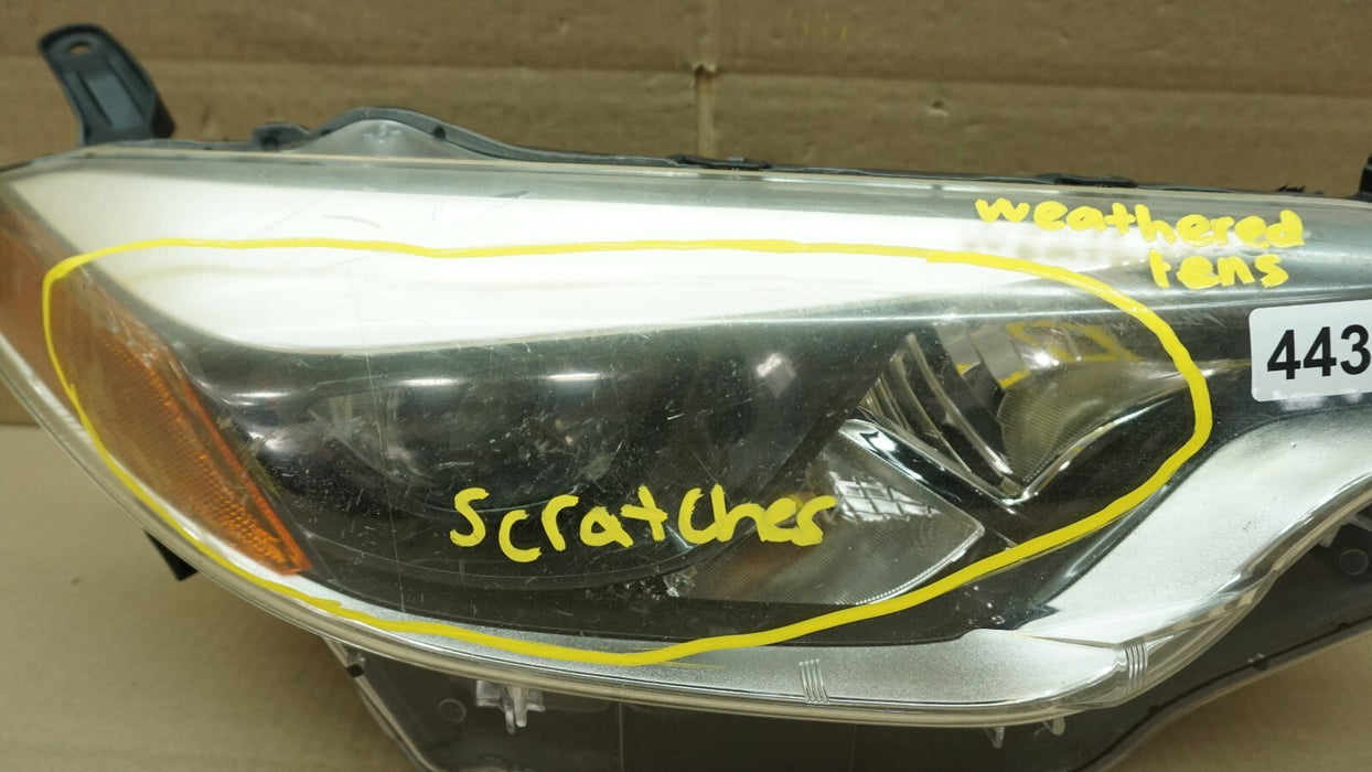 2014-2016 TOYOTA COROLLA FRONT RIGHT PASSENGER SIDE HEADLIGHT HALOGEN OEM 947449