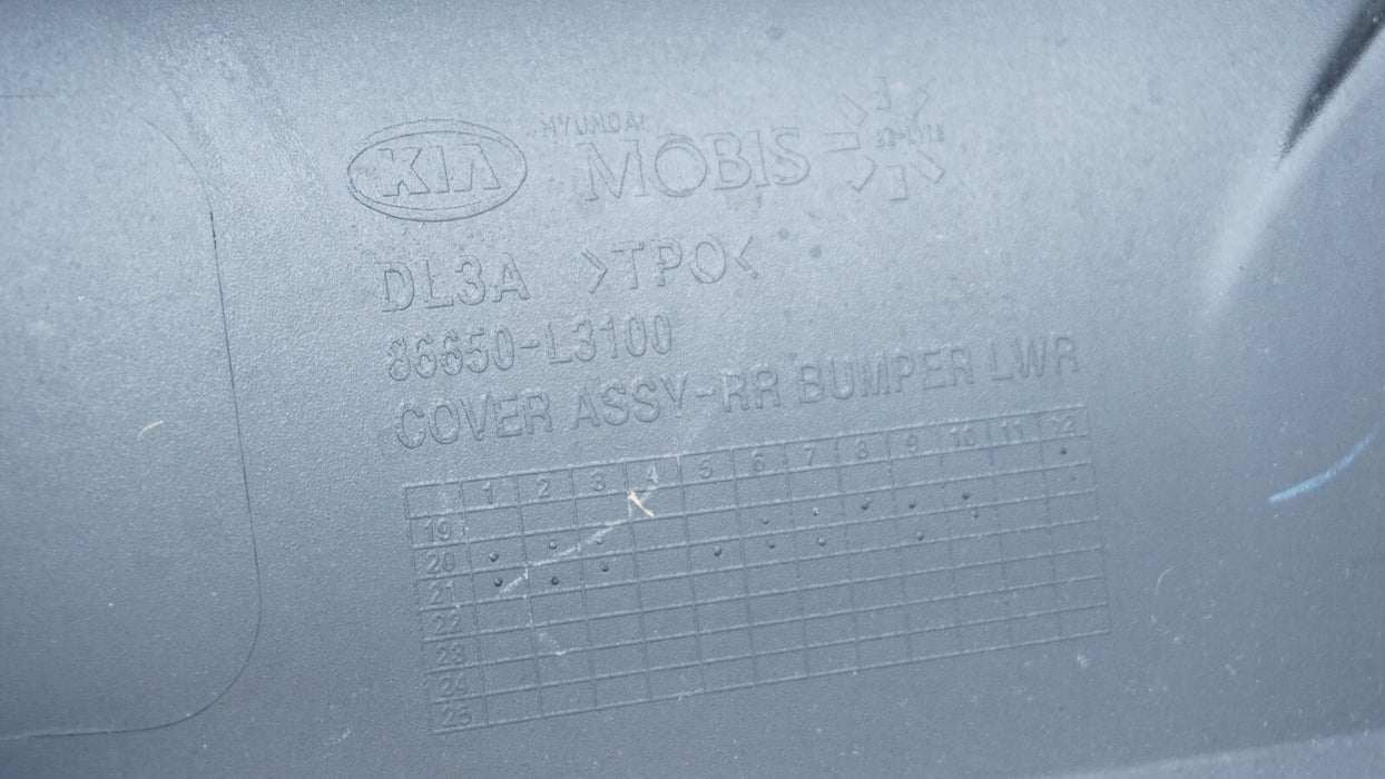 2021-2022 KIA K5 REAR BUMPER LOWER VALANCE COVER OEM 86650-L3100 21 22