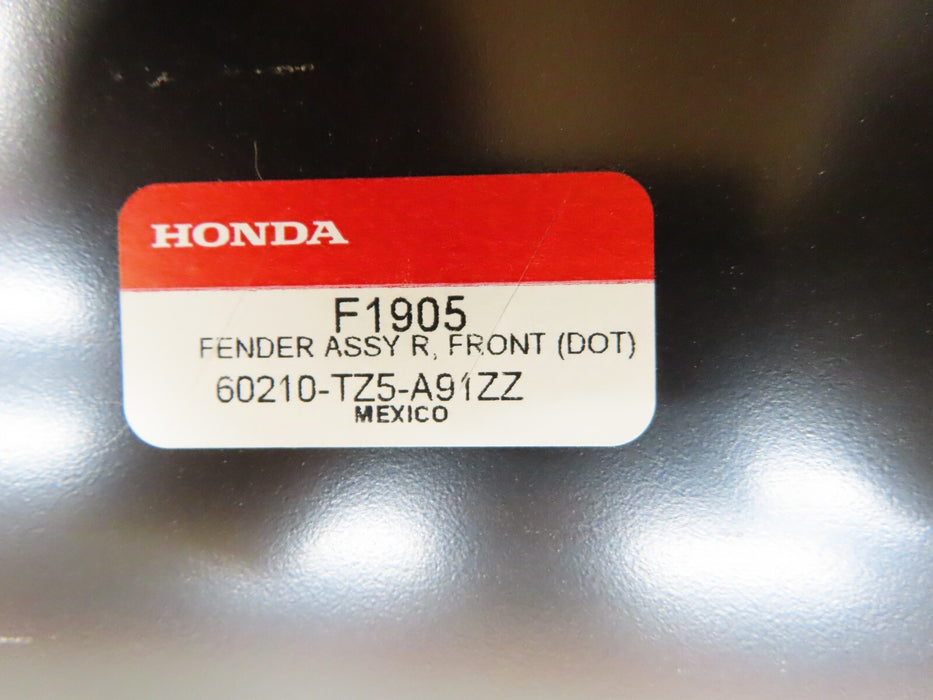 2017-2020 ACURA MDX FRONT RIGHT PASSENGER SIDE FENDER PANEL OEM 60210-TZ5-A91ZZ