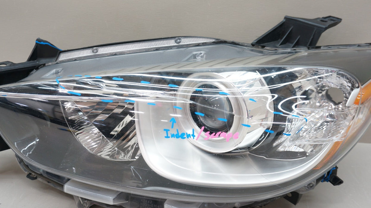 2013-2016 MAZDA CX-5 FRONT LEFT DRIVER SIDE HALOGEN HEADLIGHT OEM