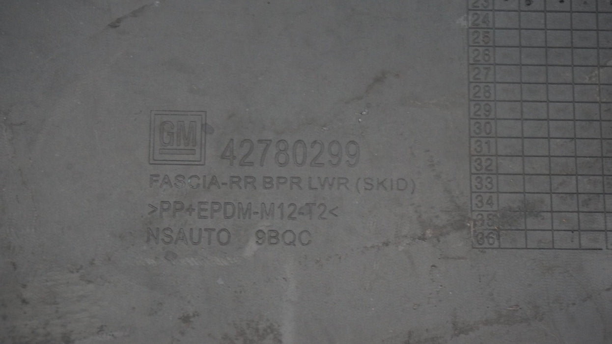 2024-2025 CHEVROLET TRAX REAR LOWER BUMPER VALANCE COVER OEM 42780299