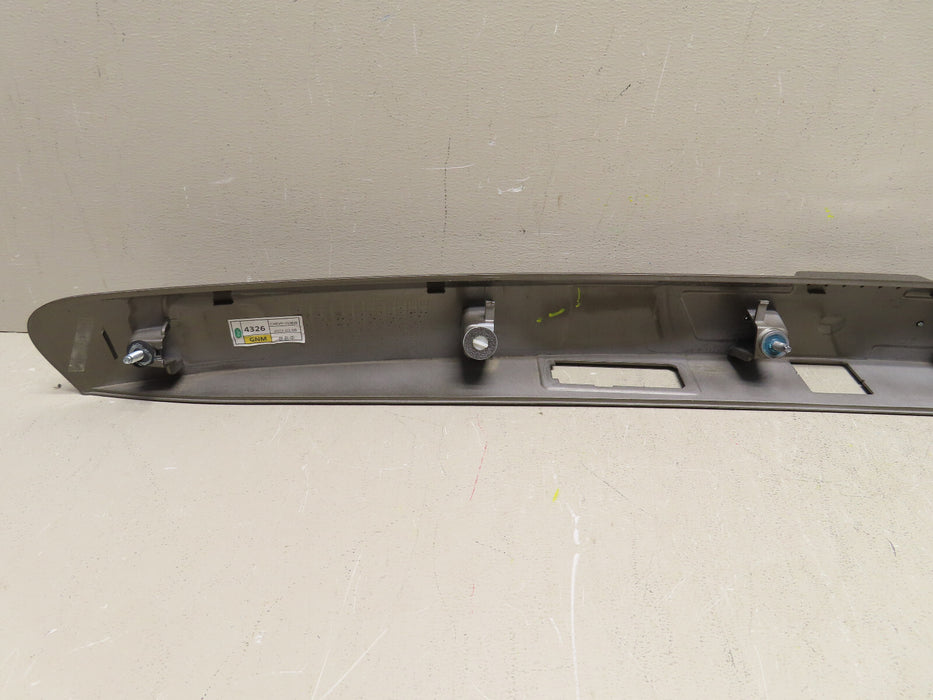 2013-2018 CHEVROLET TRAX TRUNK REAR MOLDING PANEL OEM W/O CAMERA P#95276190
