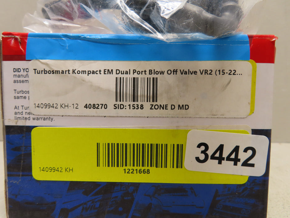 TURBOSMART KOMPACT EM DUAL PORT BLOW OFF VALVE VR2 PATENT PENDING