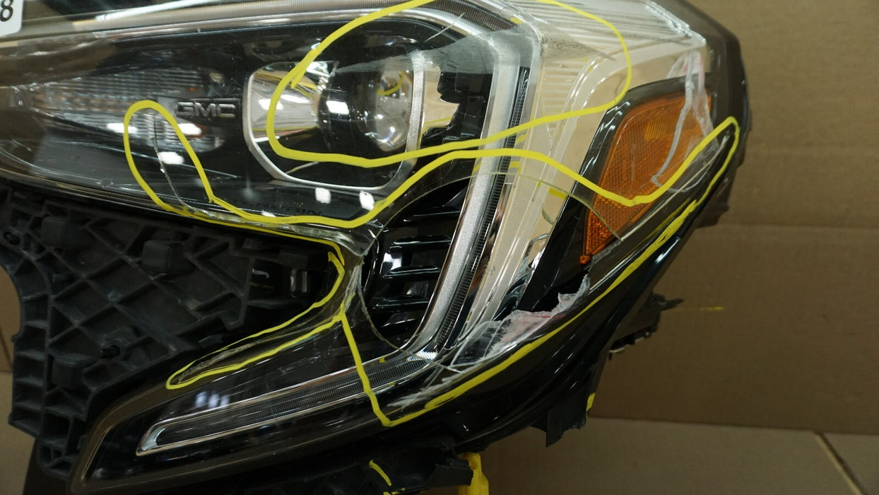 2018-2021 GMC TERRAIN XENON HID LEFT DRIVER SIDE HEADLIGHT LED OEM 84355670