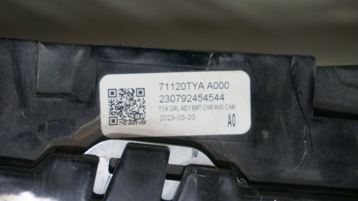 2022-2024 ACURA MDX FRONT UPPER RADIATOR GRILLE OEM 71120TYAA000