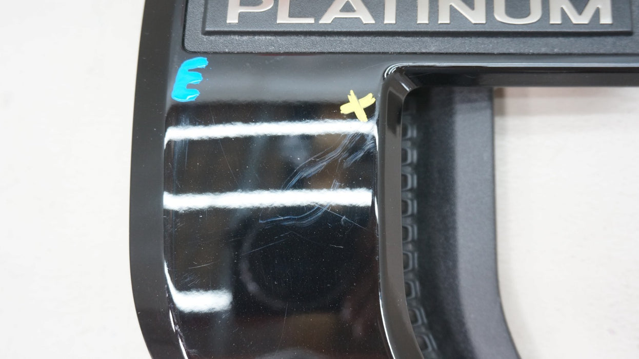 2021-2023 FORD F150 PLATINUM LEFT FENDER BLACK VENT TRIM EMBLEM OEM ML34-16B115
