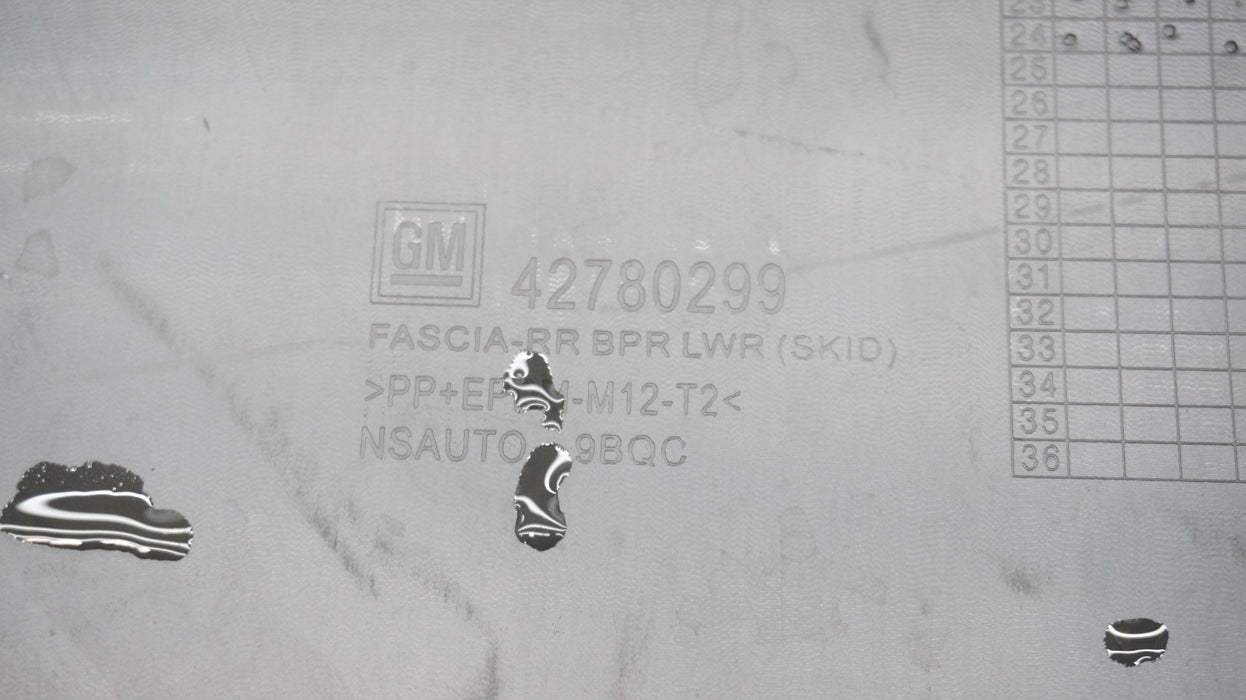 2024-2025 CHEVROLET TRAX REAR LOWER BUMPER COVER VALANCE OEM 42780299