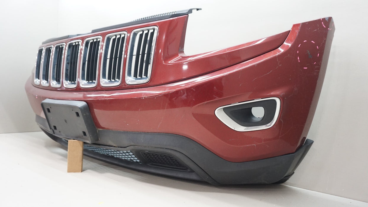 2014-2016 JEEP GRAND CHEROKEE FRONT COMPLETE BUMPER COVER 1WL27TRMAC OEM