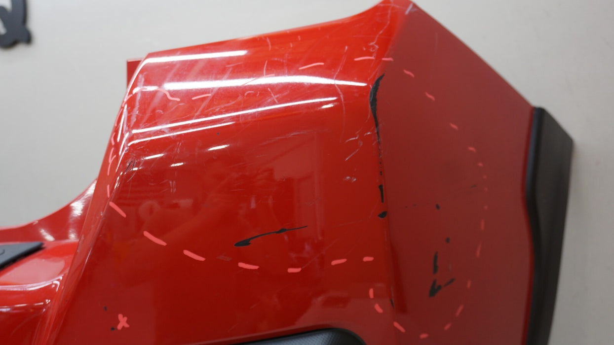 2018-2023 SUBARU CROSSTREK REAR BUMPER COVER RED OEM 57704FL250