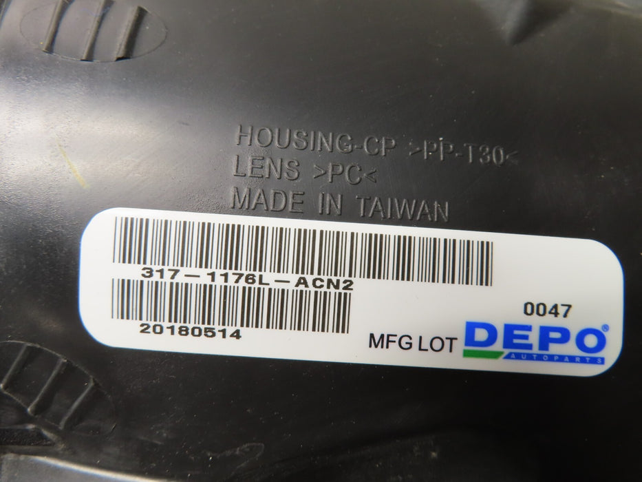 2016 2017 Honda Accord Left Driver Side Halogen LED Headlight LAMP