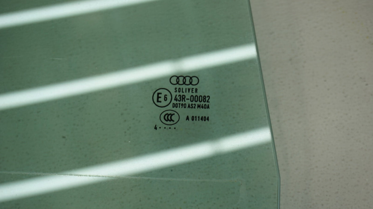 2012-2018 AUDI A6 C7 SEDAN REAR RIGHT SIDE DOOR PANEL WINDOW GLASS OEM 43R00082